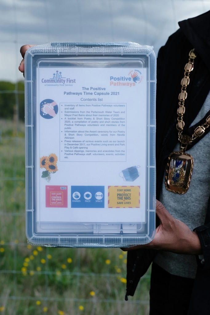 Positive Pathways bury their Time Capsule - Community First
