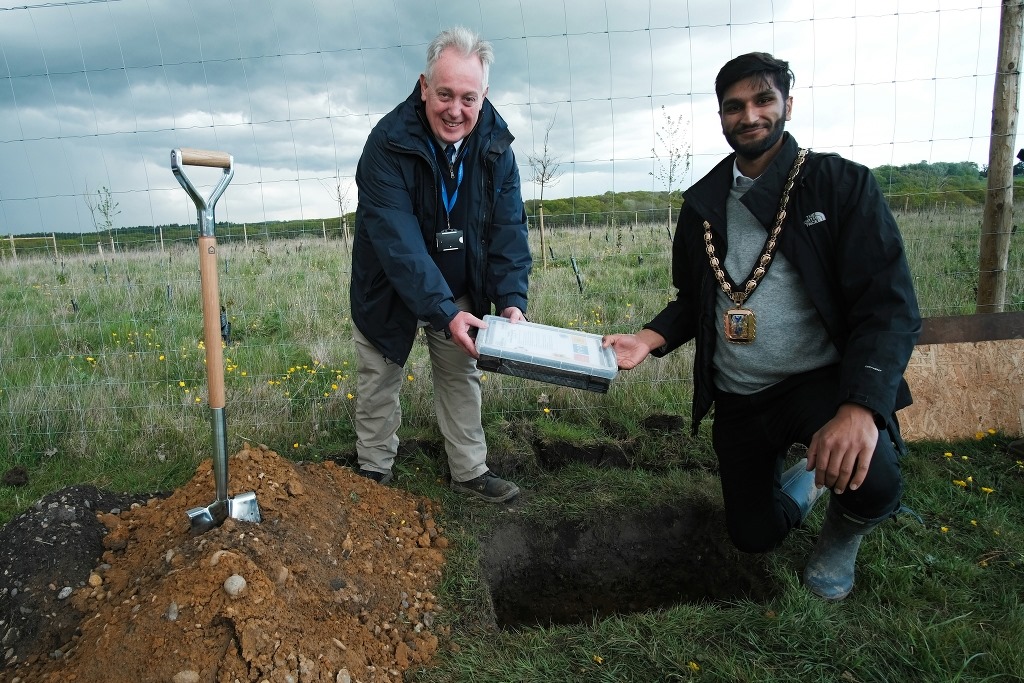 Positive Pathways bury their Time Capsule - Community First